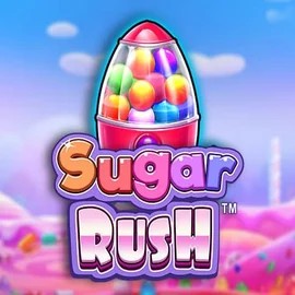 Sugar Rush slot logo by Pragmatic Play at Betrepublic Casino